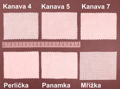 Kanava č. 7 EU - bílá; 45x75 cm