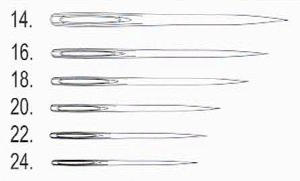 83318 - Jehly ruční STRAMÍN 18 ostré