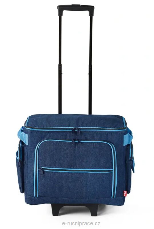 39421 - Taška na kolečkách pro šicí stroj - vzor Denim