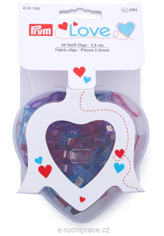 39738 - Kolíčky na textil v boxu 40 ks PRYM LOVE