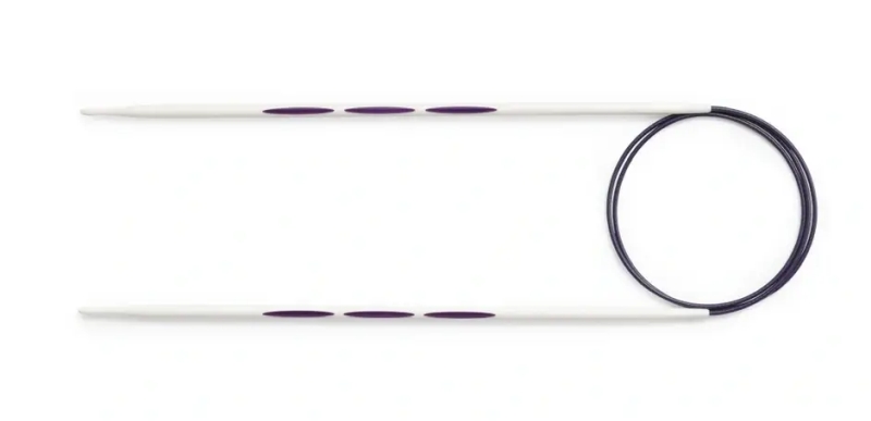 38430 - Kruhová jehlice ergonomická č. 3 / délka 80 cm