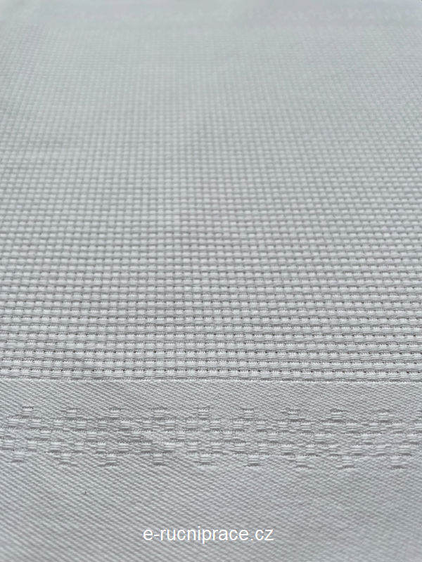 HOF - Běhoun s vetkanou aidou bílý - šířka 28 cm / 1 metr
