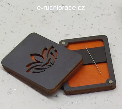Magnetické pouzdro na jehly ORANGE PATTERN