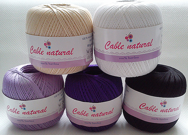 Cable natural - č. 214 lněná