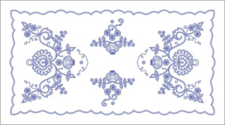 BE-K11 - Cibulák - ubrus pro vyšívání