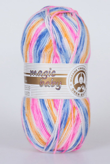 Magic Baby č. 403 - bílomodrožlutočervená