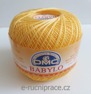 DMC Babylo 50g; síla 20 - č. 743 žlutá