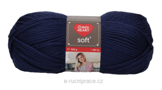 Red Heart Soft č. 0006 - tmavě modrá