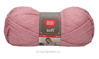 Red Heart Soft č. 9770 - starorůžová DOPRODEJ 3 ks
