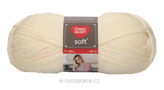 Red Heart Soft č. 0002 - vanilková