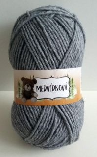 Medvídková příze č. 82086 - šedá