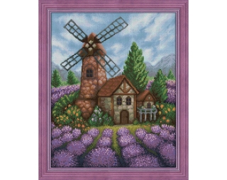 AM1650 - Starý větrný mlýn (Diamond painting)