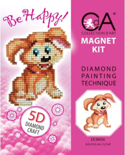 CDA-DCM056 - Magnetka pes (Diamond painting)