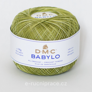 DMC Babylo 50g; síla 20 - č. 94 zelený melír DOPRODEJ 4 ks