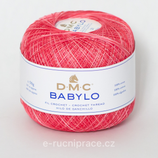 DMC Babylo 50g; síla 20 - č. 57 červený melír