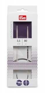 38435 - Kruhová jehlice ergonomická č. 3,5 / délka 80 cm