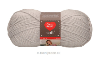 Red Heart Soft č. 8323 - stříbřitá šedá