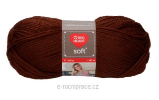 Red Heart Soft č. 8281 - hnědá
