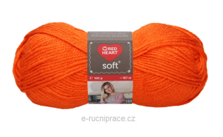 Red Heart Soft č. 8326 - oranžová