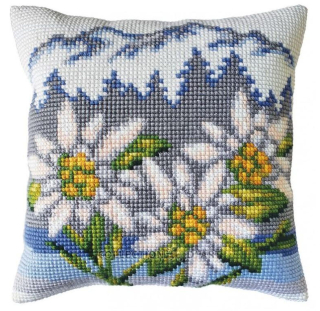 Dart5440 - Květy (polštář na vyšívání)