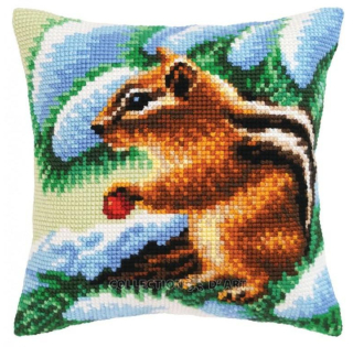 Dart5459 - Veverka (polštář na vyšívání)