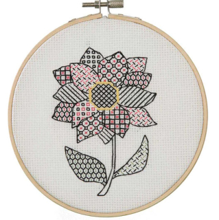A-ABW0006 - Jiřinka (blackwork sada)