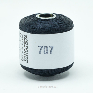 Kordonet lesklý - černý 707 DOPRODEJ 3 ks