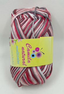 Camila Natural Multicolor č. 9184 - odstíny růžovo-červené