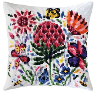 Dart5464 - Jetel luční (polštář na vyšívání)