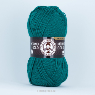 Merino Gold č. 105 - mořská modř DOPRODEJ 10 ks