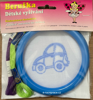 BE - Auto (dětské vyšívání)