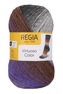 Regia Virtuoso Color 150 g - č. 03072 (ponožková příze)