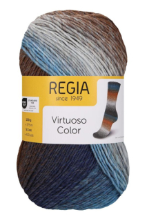 Regia Virtuoso Color 150 g - č. 03076 (ponožková příze)