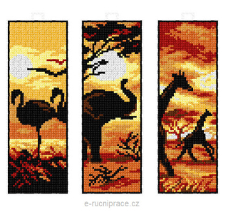 OR8704 - Záložky Afrika 3 ks - plastová kanava