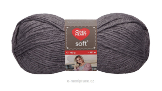 Red Heart Soft č. 8329 - tmavě šedá