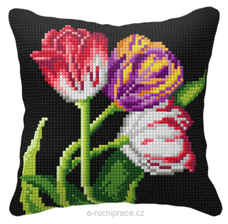 OR99105 - Tulipány (polštář na vyšívání)