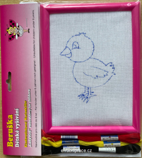BE - Kuře (růžový rámeček)