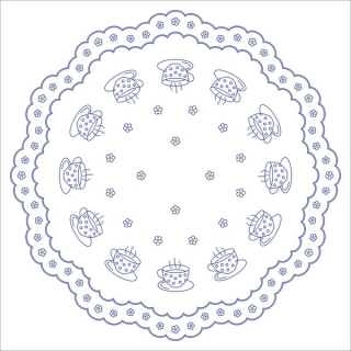 BE-B17 - ubrus pro vyšívání 120 x 120 cm