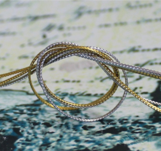 Prýmek leonský 1 mm; délka 1 m - stříbrný