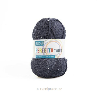 Perfetto Tweed P8372 - tmavě šedá (50 g)