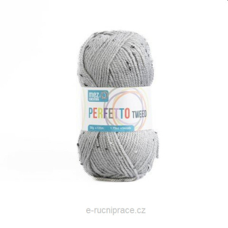 Perfetto Tweed P8376 - světle šedá (50 g) DOPRODEJ 6 ks
