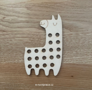 Dřevěná lama k vyšívání