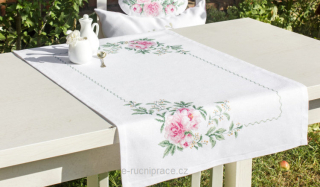 LUC - Růže - ubrus na vyšívání