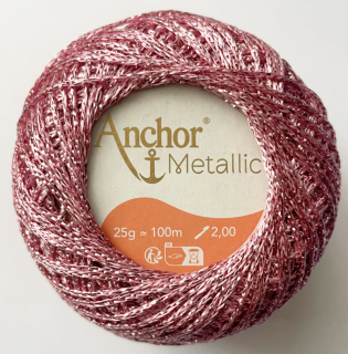 Anchor Metallic - světle růžová - 306
