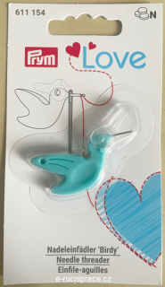 39736 - Navlékač jehel BIRDY tyrkysový