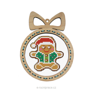 OR6674 - Vánoční ozdoba perníček (sada na vyšívání)