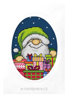 OR6325 - Vánoční přání trpaslík s dárky