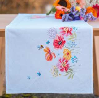 VE-0230706 - Ubrus máky a polní květy