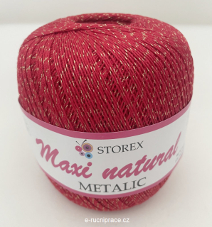 Maxi Natural č. 191 - červená + zlatá