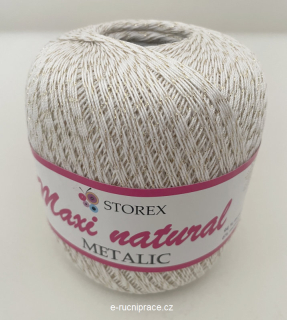 Maxi Natural č. 021 - bílá + zlatá